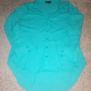 Teal dress shirt/ blouse